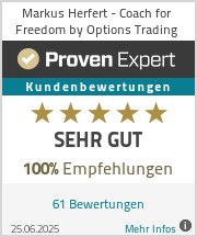 Markus Herfert | Optionen lernen ProvenExpert Bewertungssiegel für Markus Herfert - Trainer für Optionshandel